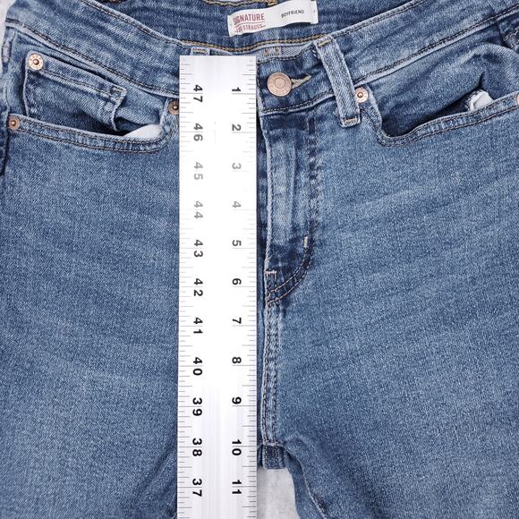 Levi Strauss Signature Boyfriend Jeans Wmns 8/W29 Distressed Slim - Picture 4 of 13